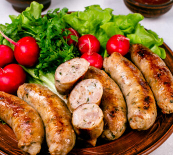 Grilled sausage with pork