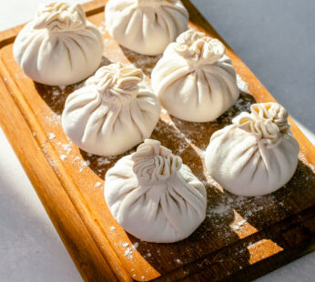 Khinkali with beef filling