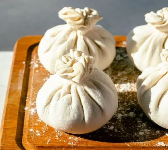 Khinkali with pork filling